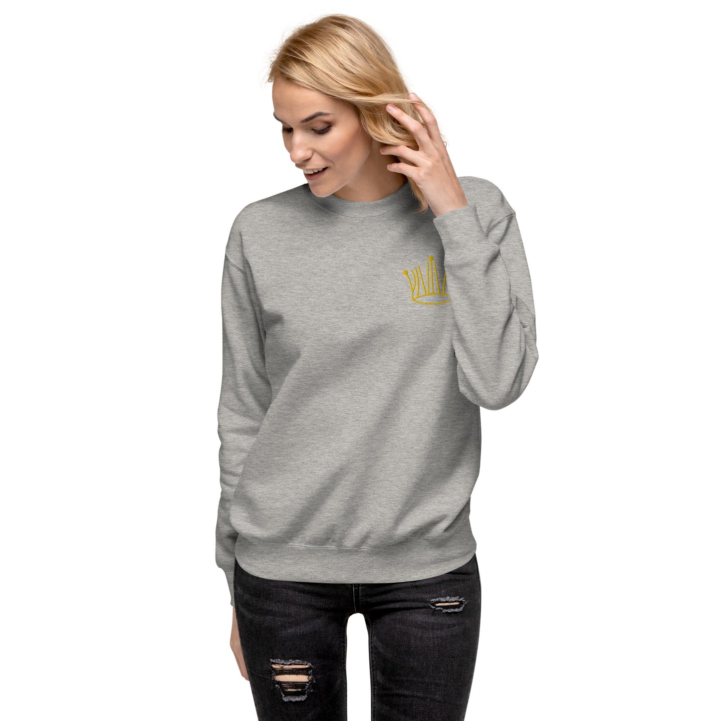 #3 gold crown sweatshirt unisex