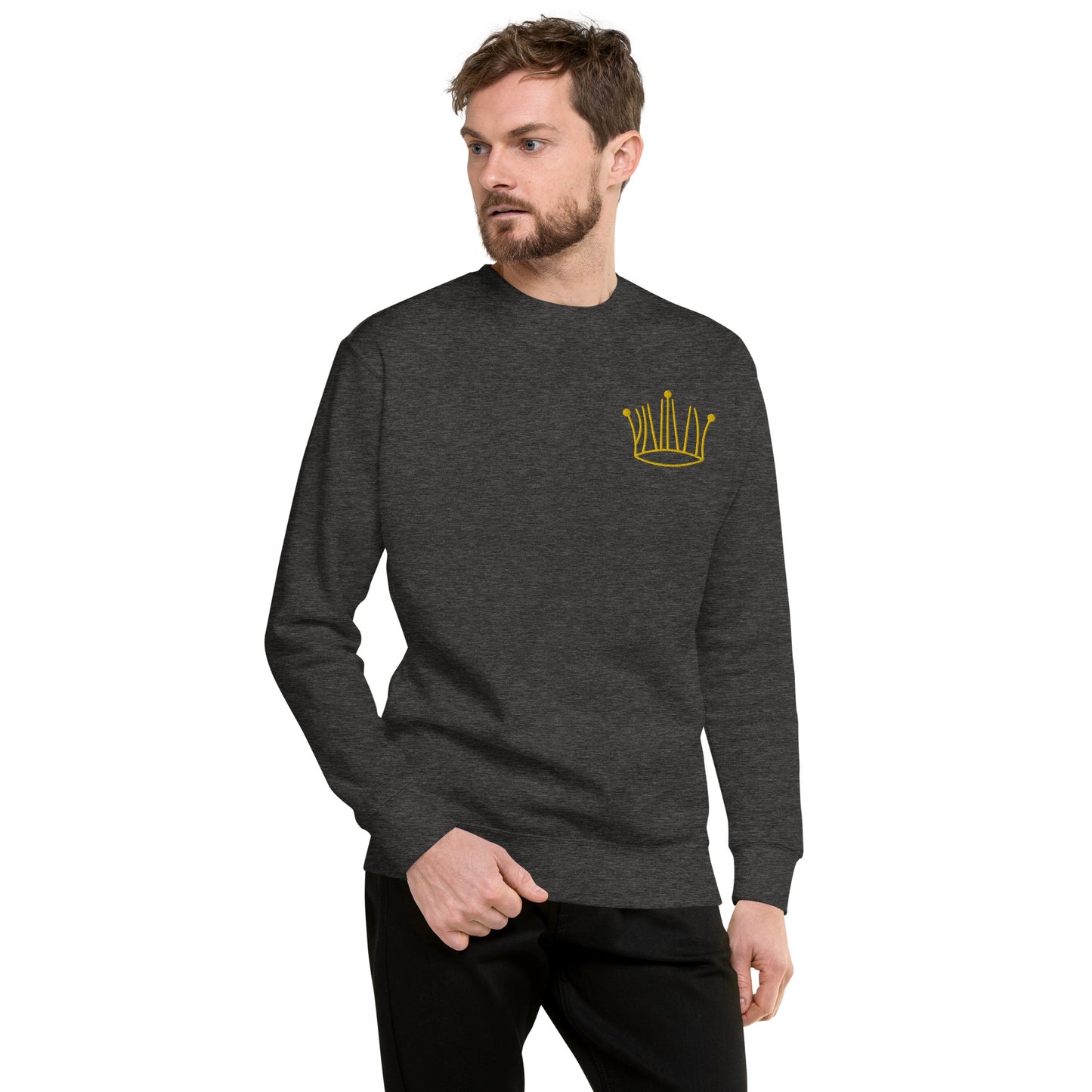 #3 gold crown sweatshirt unisex