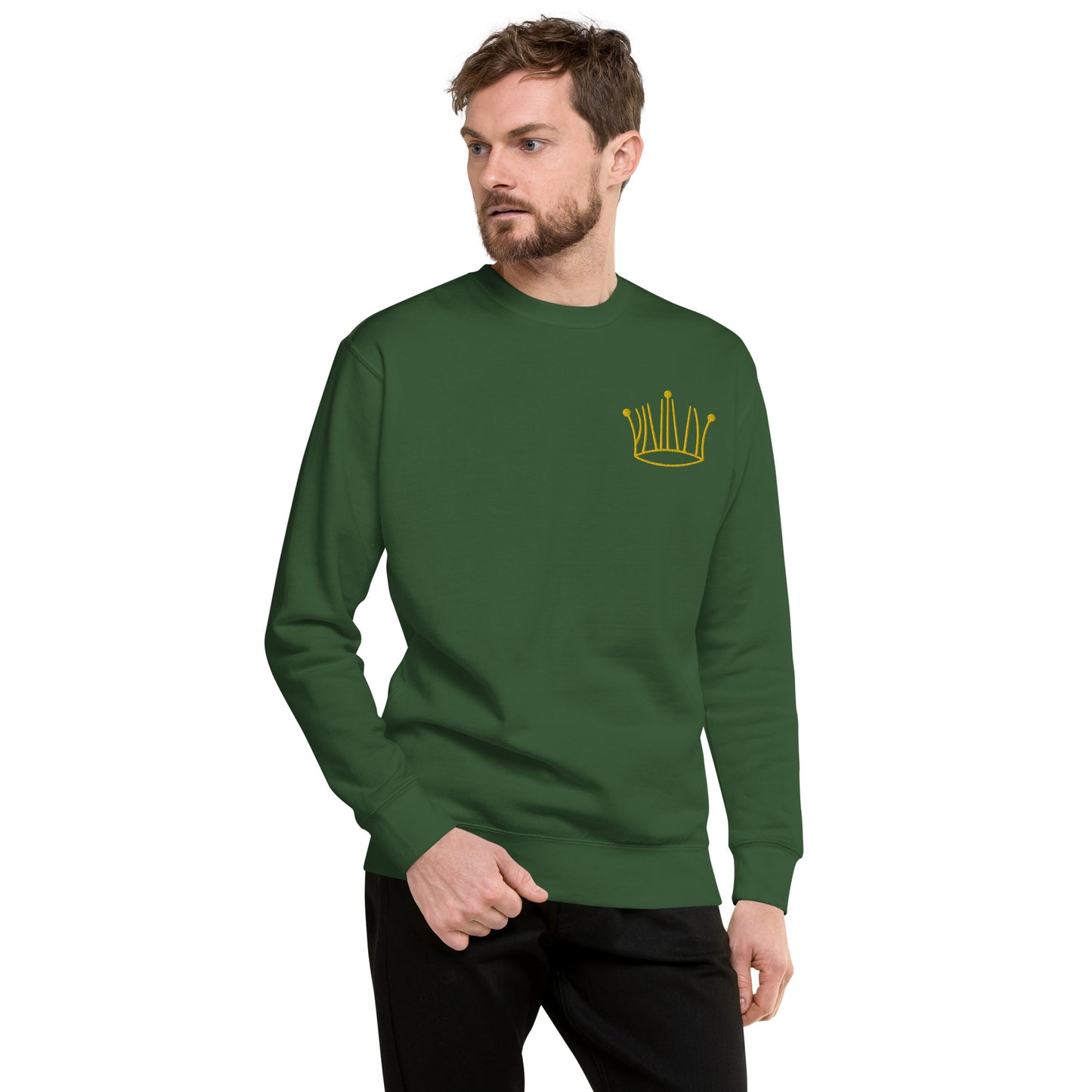 #3 gold crown sweatshirt unisex