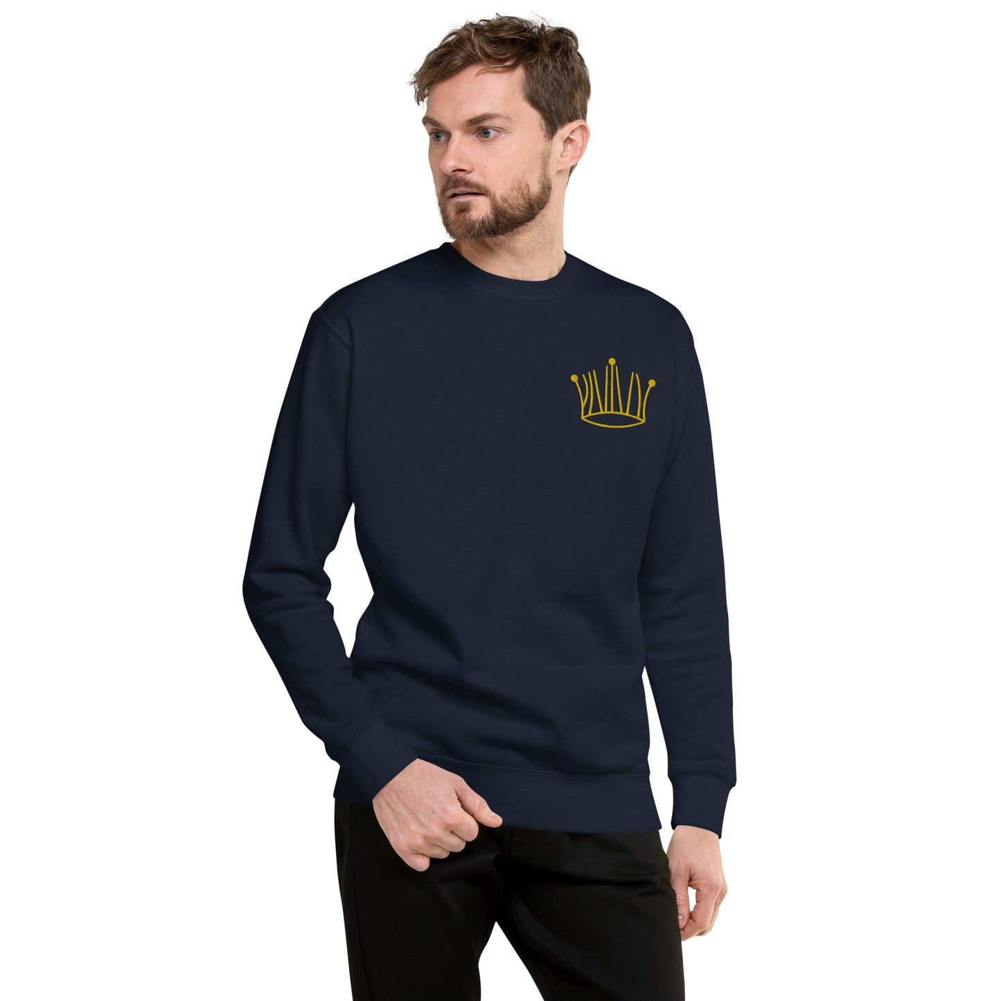 #3 gold crown sweatshirt unisex