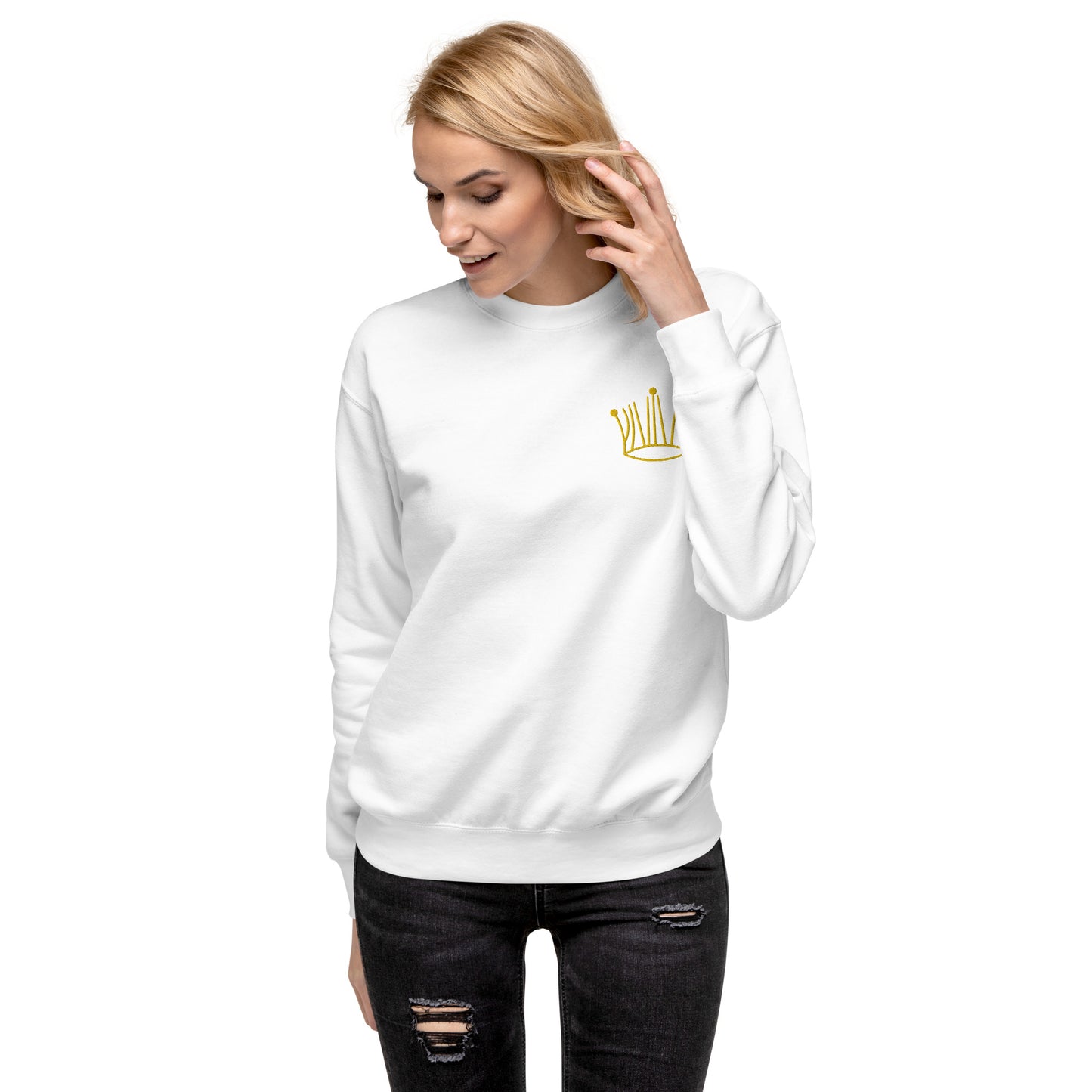 #3 gold crown sweatshirt unisex