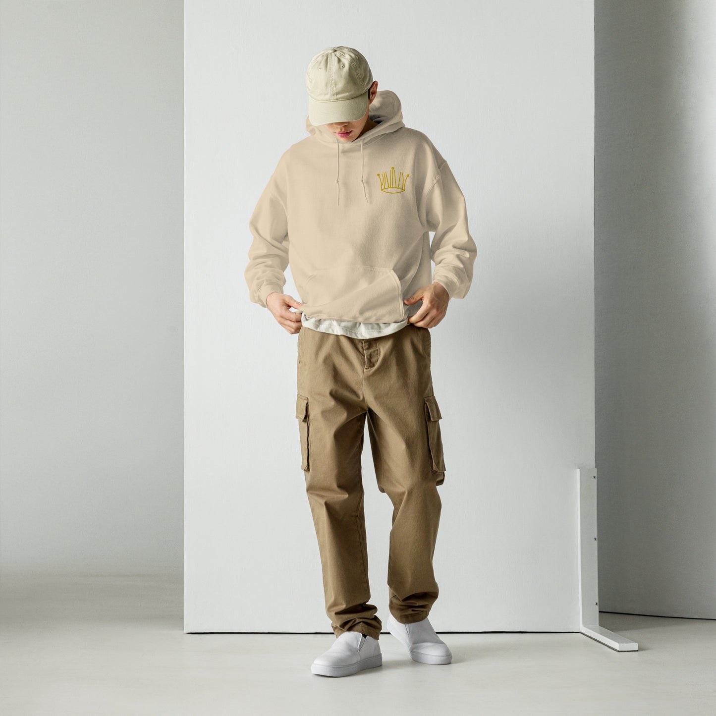 #1 oversized gold crown hoodie unisex