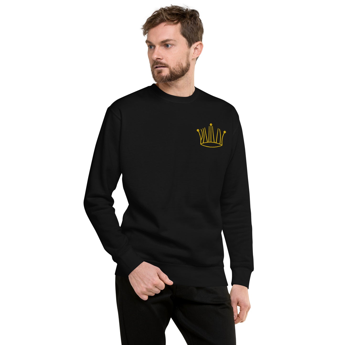 #3 gold crown sweatshirt unisex