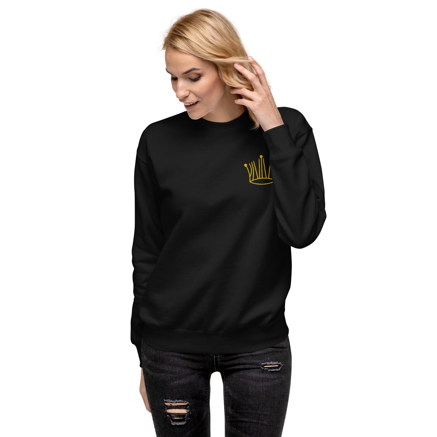 #3 gold crown sweatshirt unisex