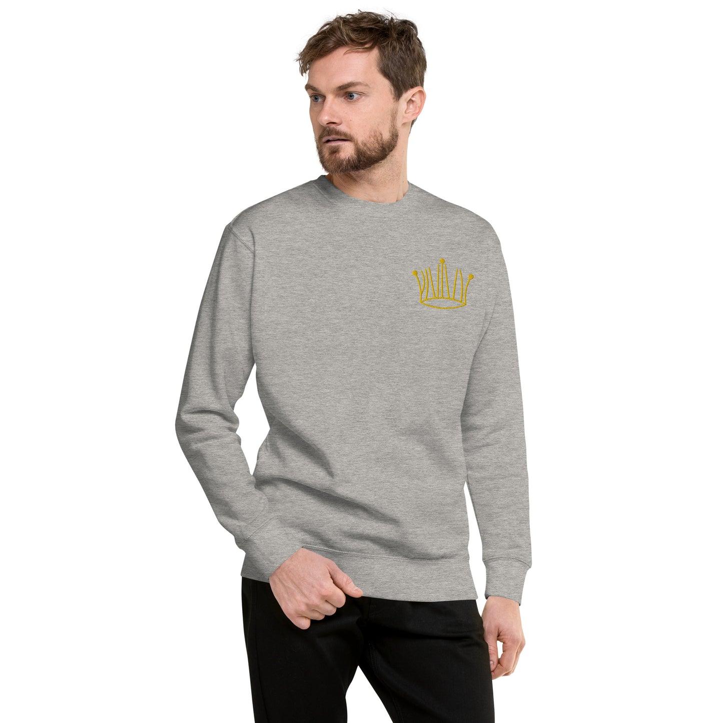 #3 gold crown sweatshirt unisex