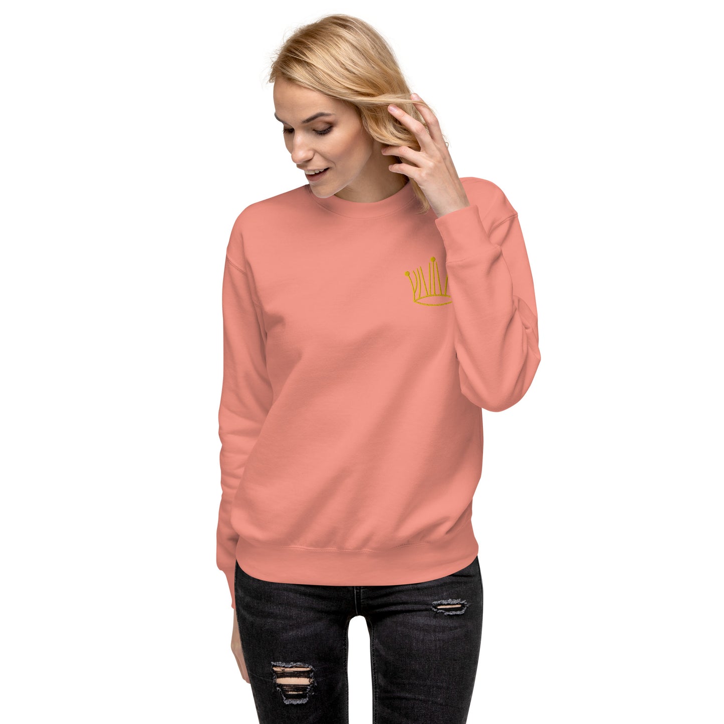 #3 gold crown sweatshirt unisex