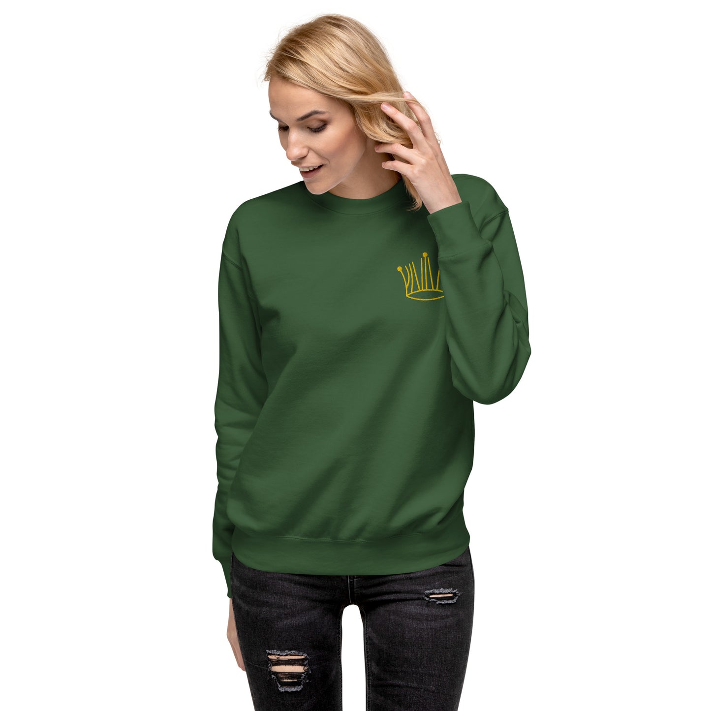 #3 gold crown sweatshirt unisex