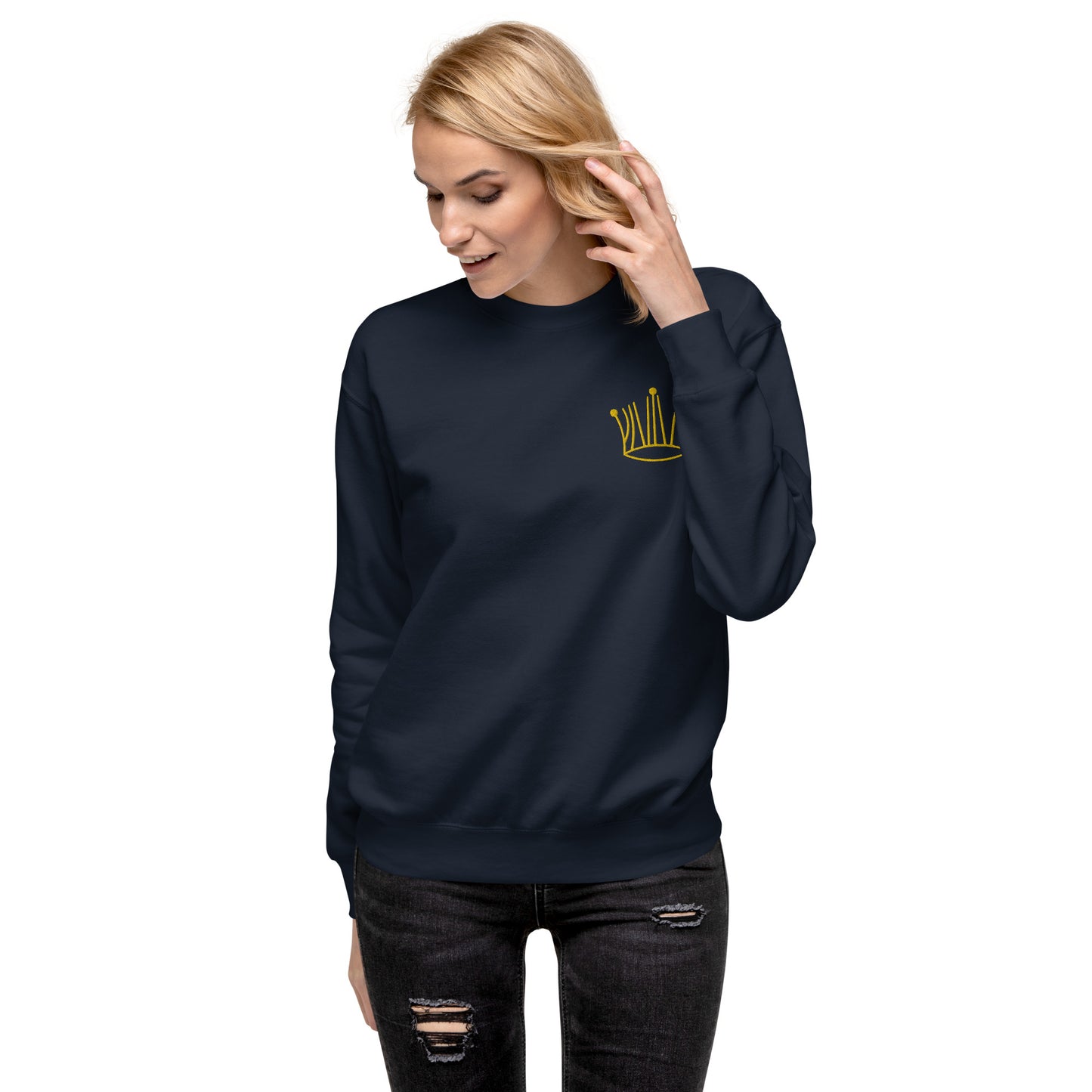 #3 gold crown sweatshirt unisex
