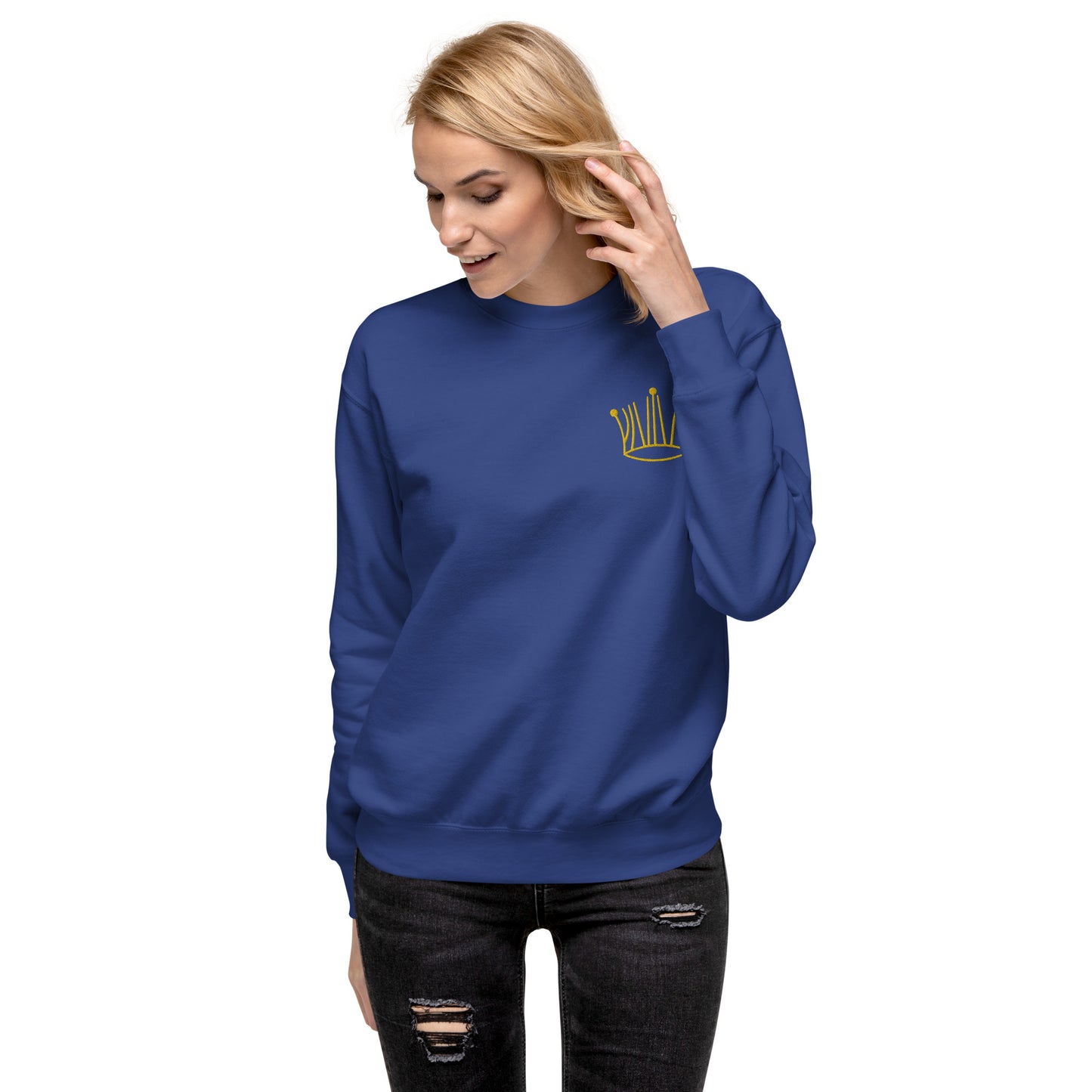 #3 gold crown sweatshirt unisex