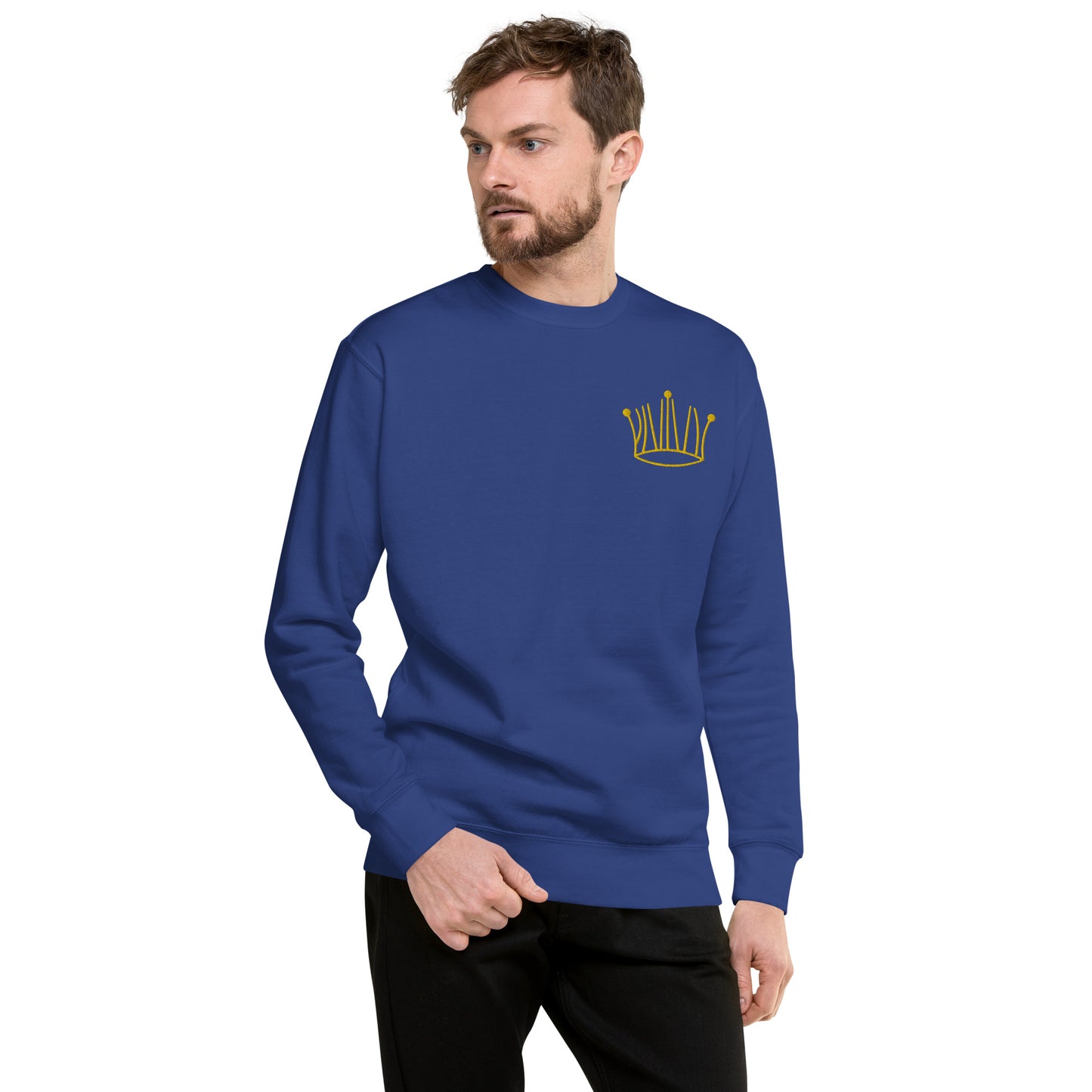 #3 gold crown sweatshirt unisex