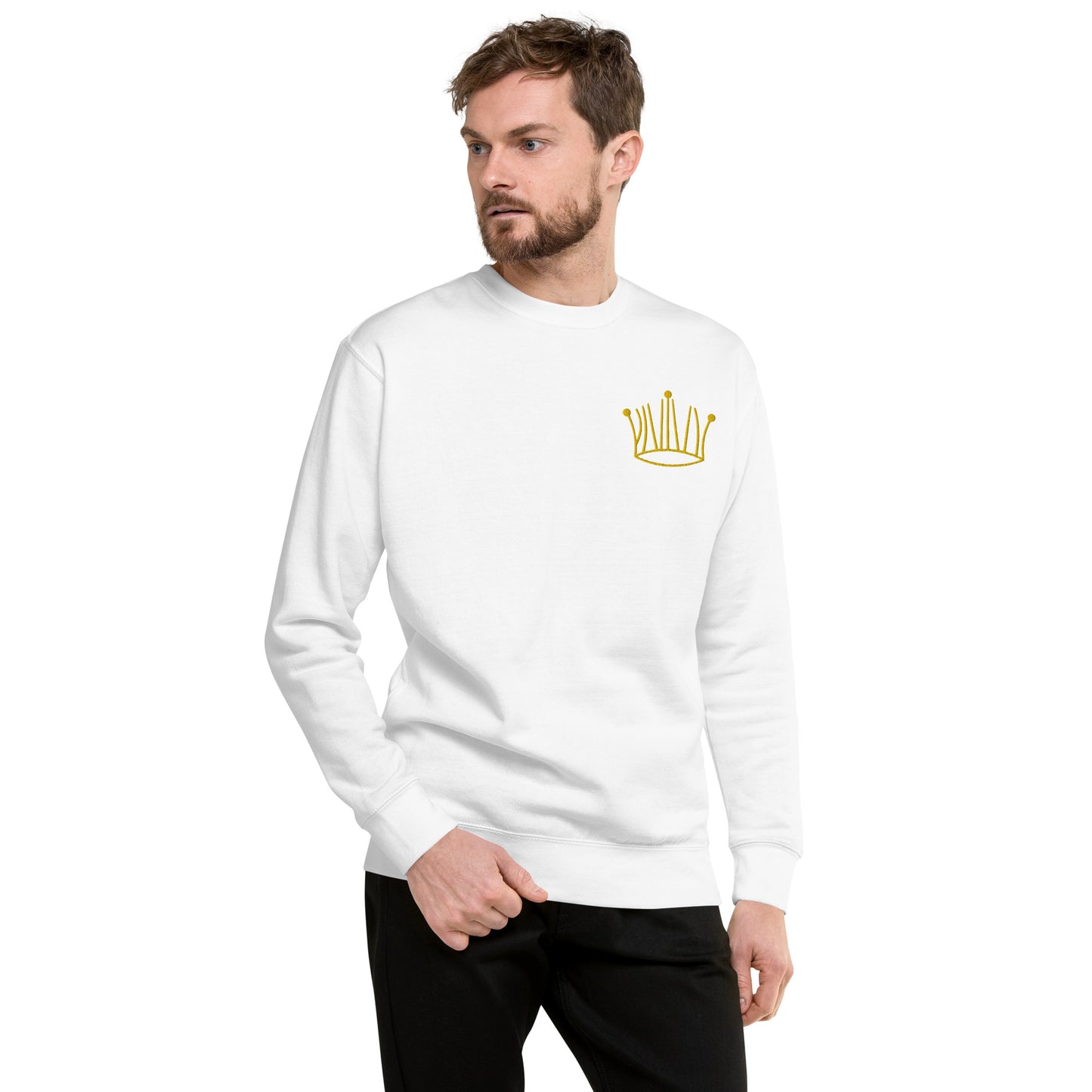 #3 gold crown sweatshirt unisex